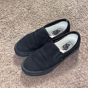 Black slip on vans